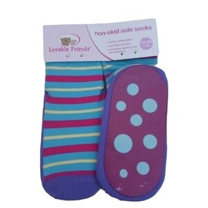 LUVABLE FRIENDS NON SKID SOLE SOCKS